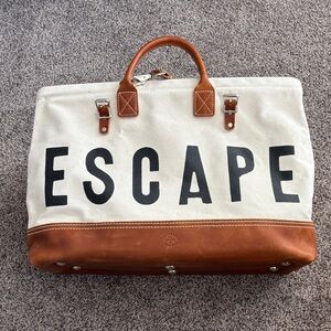 Forest bound Escape Canvas and Leather Weekender. Sold Out. Used Once.